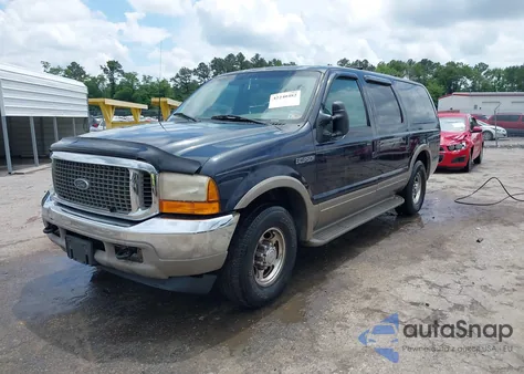 2000 Ford Excursion Limited z USA, uszkodzony, nr VIN 1FMNU42S1YEC78982